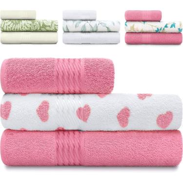 Imagem de Kit Toalha 3 Peças Banho + Rosto 100% Algodão Felpudo Prisma Dohler - Emcompre