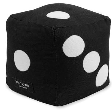 Imagem de Kate Spade New York Brinquedo para cães com barulho, brinquedo de dados de pelúcia, brinquedo de cachorro fofo com tecido macio e durável, brinquedo para animais de estimação para raças pequenas,