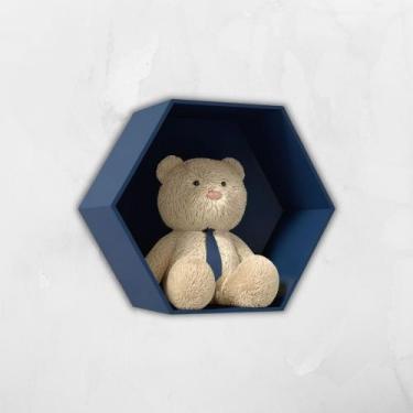 Imagem de Nicho Hexagonal Colmeia Em Mdf - Várias Cores - era uma vez baby store