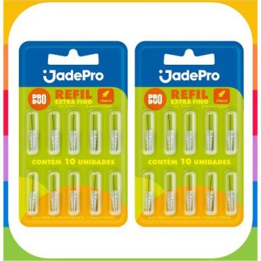 Imagem de Refil Cônico Extra Fino para Escova Interdental JADEPRO - KIT 2 cartel