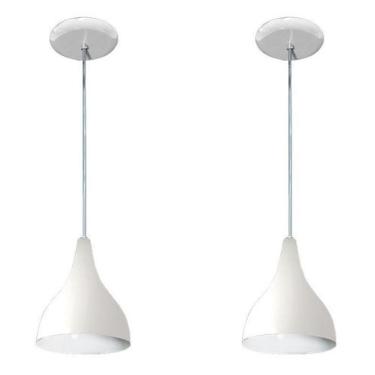 Imagem de Kit com 02 Luminárias Pendentes - Ideal para balcão, bancada, cozinha 