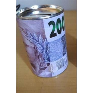 Imagem de Cofrinho Cofre Personalizado Cédula 200 Reais Pequeno C/nf - Só cofres