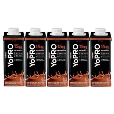 Imagem de Kit 5 YoPRO Bebida Láctea UHT Chocolate 15g de proteínas 250ml - Danon