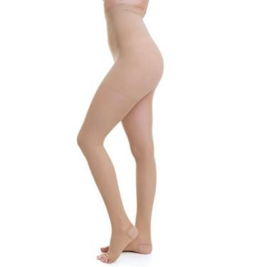 Imagem de Meia Calça Média Compressão Venosan 6000 20-30 AT PE Aberto, BEGE, G