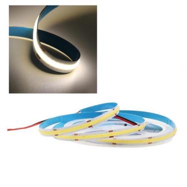 Imagem de Fita de Led COB 4000k 12v Rolo 50 metros 10w Sanca Teto Rebaixado Gess