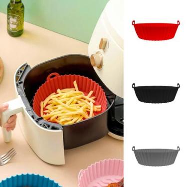 Imagem de Forma De Silicone Antiaderente C/Alça Para AirFryer 16x6cm - TOP ÚTIL,