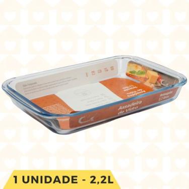 Imagem de 1 Travessa Retangular 2,2 L Vidro Medio Forno AirFryer Freezer - CasaV