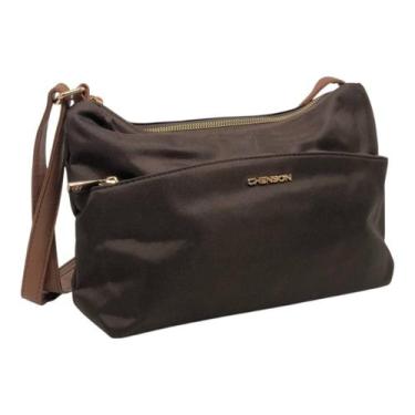Imagem de Bolsa Feminina Clássica Versátil Moderna Chenson, Cafe, UN
