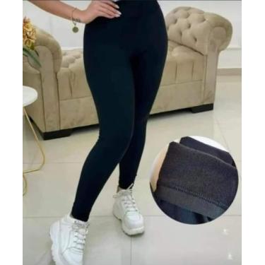 Imagem de Calça legging flanelada feminina leg térmica TB moda fitness, Preto, G