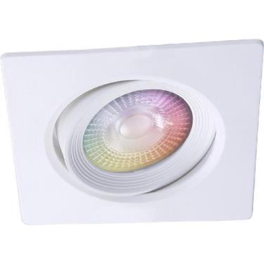 Imagem de Spot Quadrado de Embutir Smart Led 350 lm 5 W RGBW Tramontina