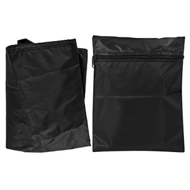 Imagem de Tampa da grade,50 ¡Á 46 cm ao ar livre ¨¤ prova d'¨¢gua para jardim grill capa de prote??o ¨¤ prova de chuva ¨¤ prova de poeira protetor uv forno de churrasco tampa redonda para g¨¢s carv?o el¨¦trico,