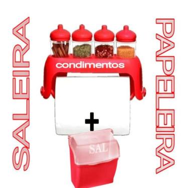 Imagem de Prateleira P/ Tempero Com Potes E Espaço Para Papel Toalha - GIOTTO