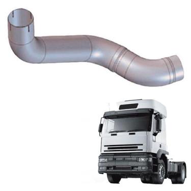 Imagem de Tubo Intermediário Iveco Eurotech 450E37 até 2011 Aço Cinza - Bepo