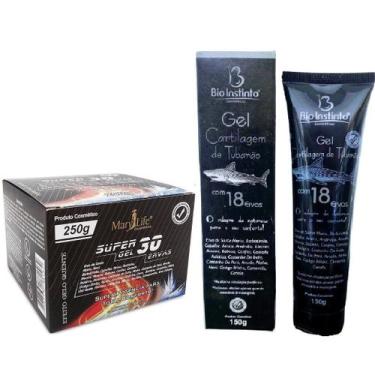 Imagem de Kit Super Gel 30 Ervas 250g  + Gel Cartilagem de Tubarão 150g - Bio In