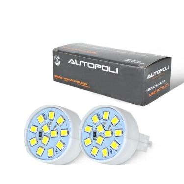 Imagem de Lampada LED Encaixe T20 1 Polo 3,5W 12V 12 LEDs Branca Autopoli Par