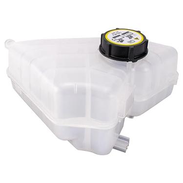 Imagem de TRQ Garrafa de transbordamento do tanque de expansão do reservatório de refrigeração do radiador frontal compatível com Ford Fiesta 2011-2019