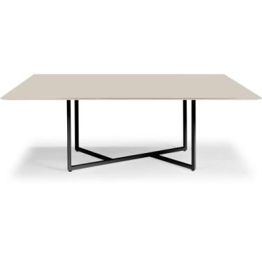 Imagem de Mesa de Jantar Diadema Aço Carbono Preto - Drop mobiliário