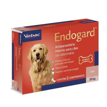 Imagem de Antiparasitario Virbac Endogard 30 Kg C/ 2 Comprimidos