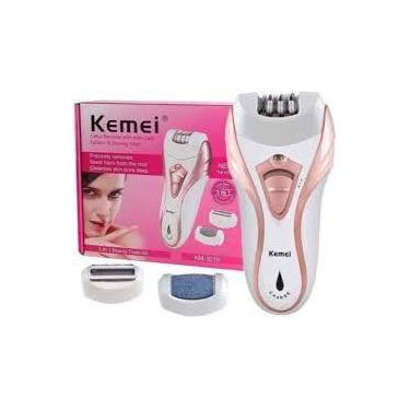 Imagem de Depilador Elétrico Feminino Kemei 3 Em 1 - Mundo