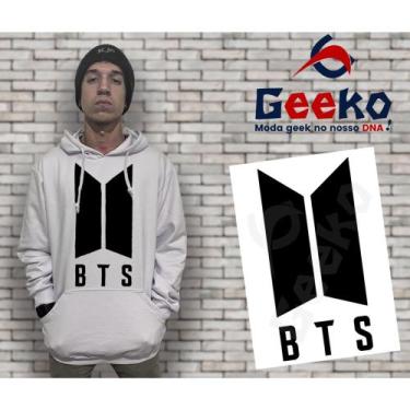 Imagem de Moletom Canguru Masculino BTS Geeko, Branco, P