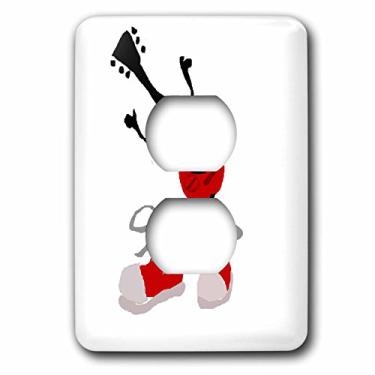 Imagem de 3dRose lsp_224769_6 Funny Red Guitar in High Top Sneakers 2 Plug Outlet Cover