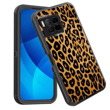 Imagem de GFEWYTJYJ Capa para Revvl 7 Pro 5G, proteção total de 3 camadas à prova de choque, resistente, resistente, de alto impacto, capa rígida para T-Mobile Revvl 7 Pro 5G 6,78 polegadas, estampa de leopardo