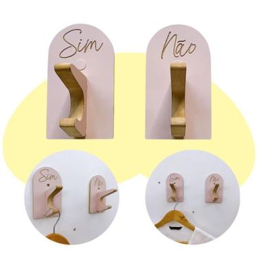 Imagem de 6 Ganchos de Provador loja roupas boho premium capela arco - Souvenir 