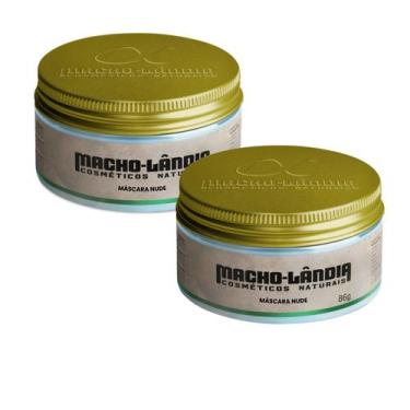 Imagem de Kit 2 Pomada Para Barba E Cabelo Macholandia Efeito Seco 86g - Macho L