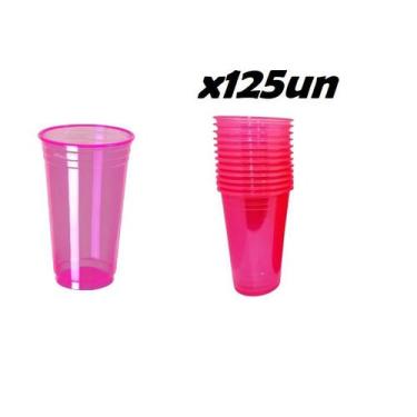 Imagem de Copo Biodegradável para Drink 300ml Rosa Neon - 150 Unid - ARCÓLOR