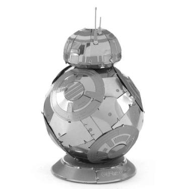 Imagem de Miniatura De Montar Metal Earth Star Wars BB-8 MMS271, Cinza