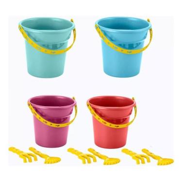 Imagem de 10 kit de baldinho de praia/areia - EFRAIM UTILIDADES, Verde