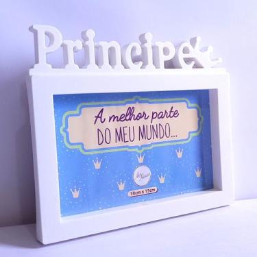 Imagem de Porta Retrato Príncipe Princesa 10x15 Decoração - Principe Lembranças 