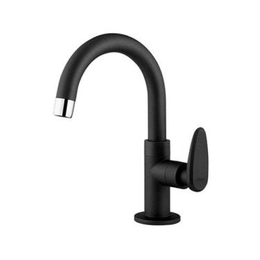 Imagem de Torneira de mesa para banheiro Allure Décore Preta - Viqua