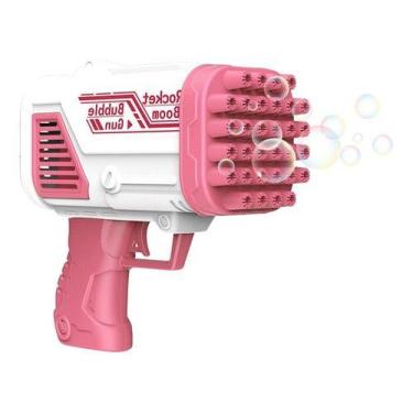 Imagem de Bazooka Bolha De Sabão Brinquedo - Zeim, Rosa