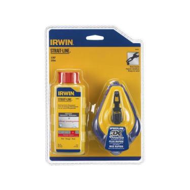 Imagem de Kit Giz de Linha Marcador e Refil 30m Irwin 64495 - Vermelho