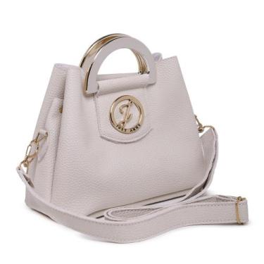 Imagem de Bag Bolsa NAARAH Bege pequena Marca Josy Anny