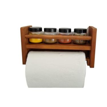 Imagem de porta temperos condimentos parede porta rolo - HOUSE DECOR