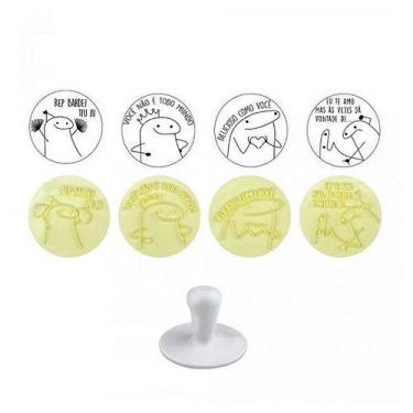 Imagem de Kit Carimbos Flork Amarelo (5cm) - 1 Unidade - BlueStar - Rizzo