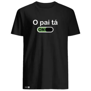 Imagem de Camiseta Engraçada O Pai tá On Meninos da Vila Neymar Personalizada Ca
