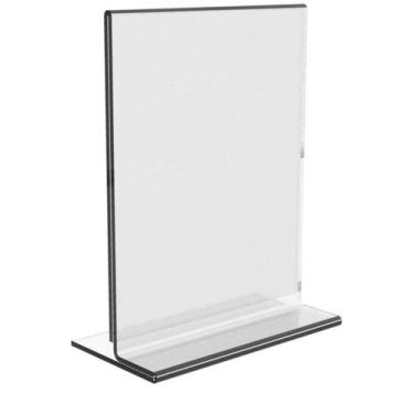 Imagem de Display Expositor T A5 15x21cm Balcão Folha Folder Bar - AGV Criações