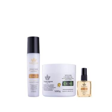 Imagem de Leave-In Finalizador 250ml + Máscara Cachos 500g + Óleo Reparador de P