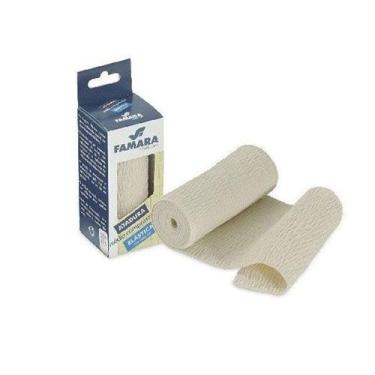 Imagem de Atadura Elástica de Alta Compressão 10cm x 1,30cm Natural Famara