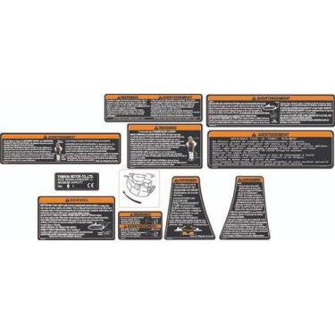 Imagem de Kit Adesivo Advertência Jet Ski Yamaha Super Jet 07 - SPTS