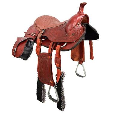 Imagem de Sela Americana Tradicional com Alforge SV12014 - Havana - Selaria Vert