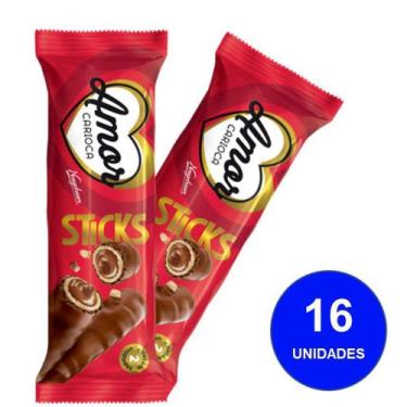 Imagem de Bibs Sticks Amor Carioca 32g 16un