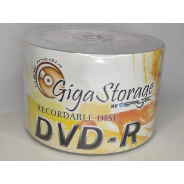 Imagem de DVD mídia virgem Giga Storage Spaltec 4.7gb DVD-R 50 unidades