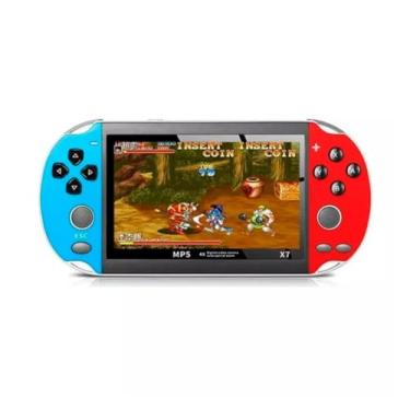 Imagem de Mingzhe Console de videogame portátil de 5,1 polegadas eony Plus Jogadores de jogos portáteis Double Rocker 8 GB de memória construído em 1000 jogos MP5 controlador de jogo