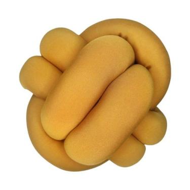 Imagem de Almofada de Nó Escandinavo Várias Cores - Díspar Design, Mostarda