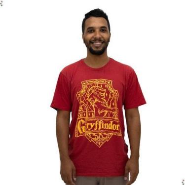 Imagem de Camiseta Harry Potter Casa Grifinória 100% Algodão Oficial - Clube Com