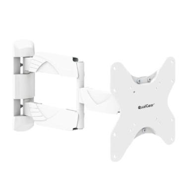 Imagem de QualGear Qg-TM-005-WHT 68,5 cm a 106,5 cm, qualidade premium, estilo contemporâneo, ultra baixo, suporte de parede completo, branco [listado pela UL]
